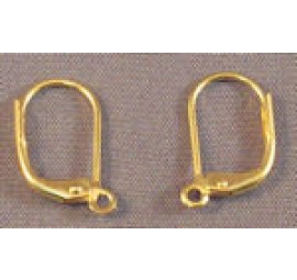 Yellow Gold Filled Leverback Earrings